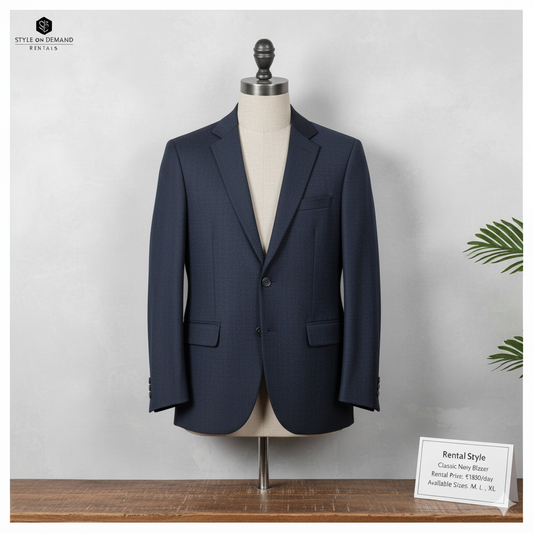 Navy Blue Fine Blazer