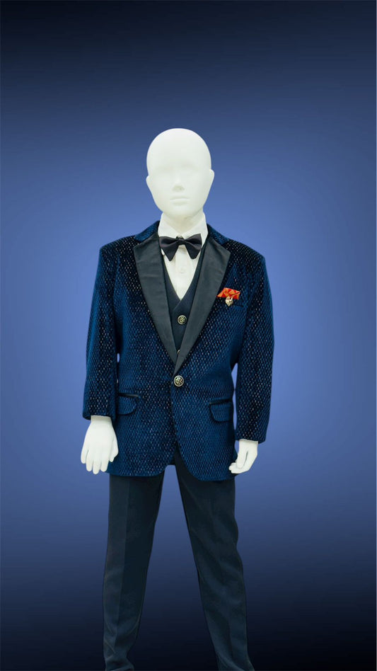 Blue Shinny Blazer K-03
