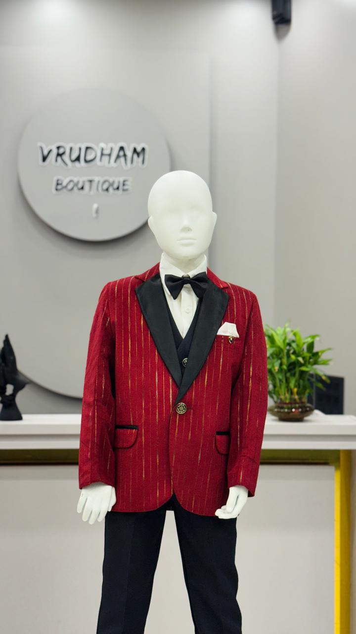 Red Blazer Kids Wear K013