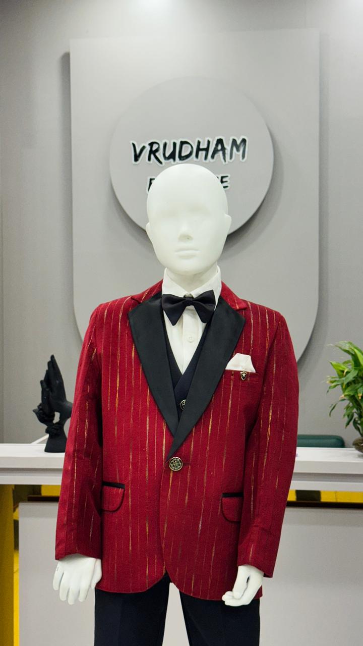 Red Blazer Kids Wear K013