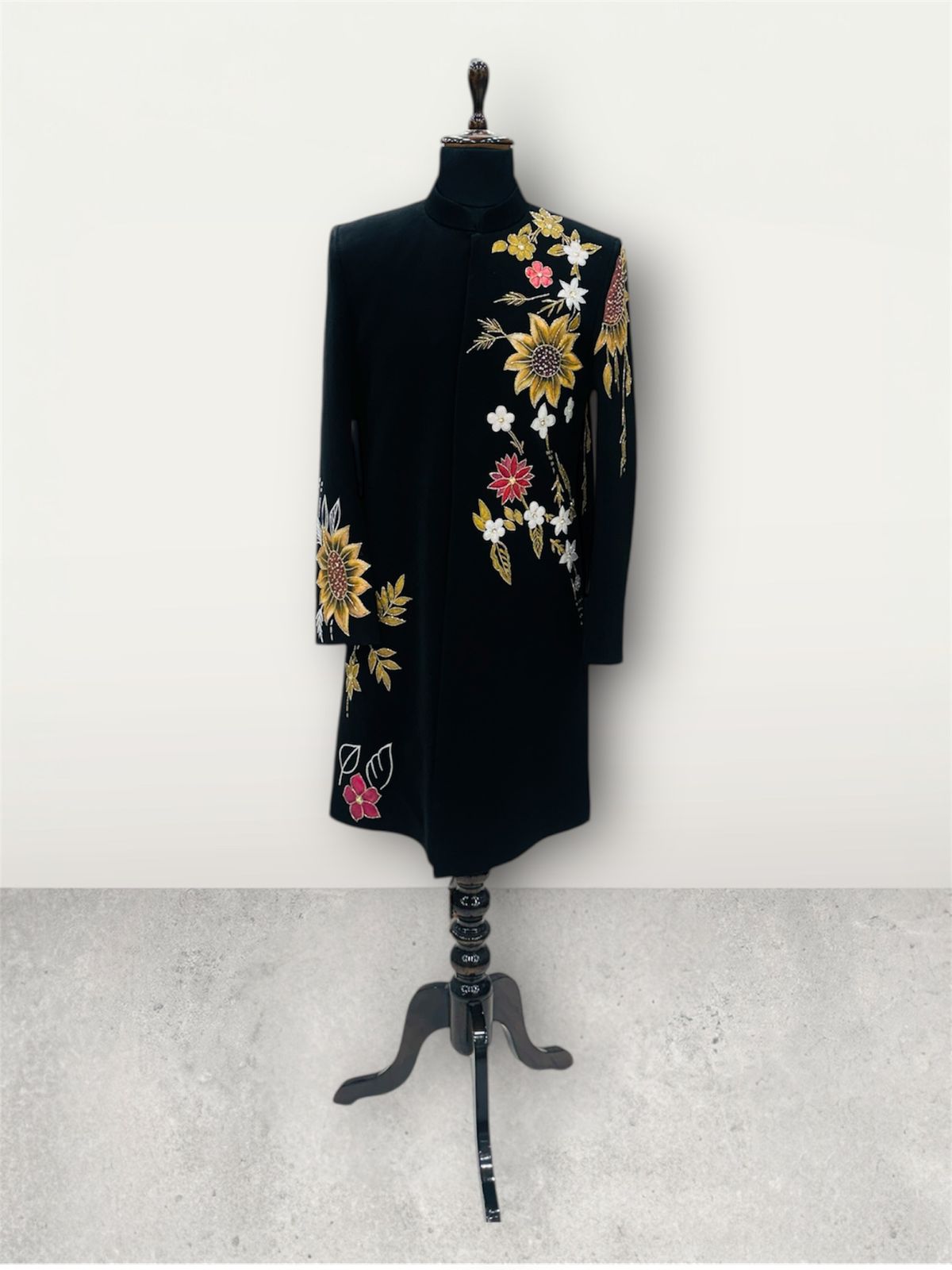 Hand Paint Flower Indo-Western M-30