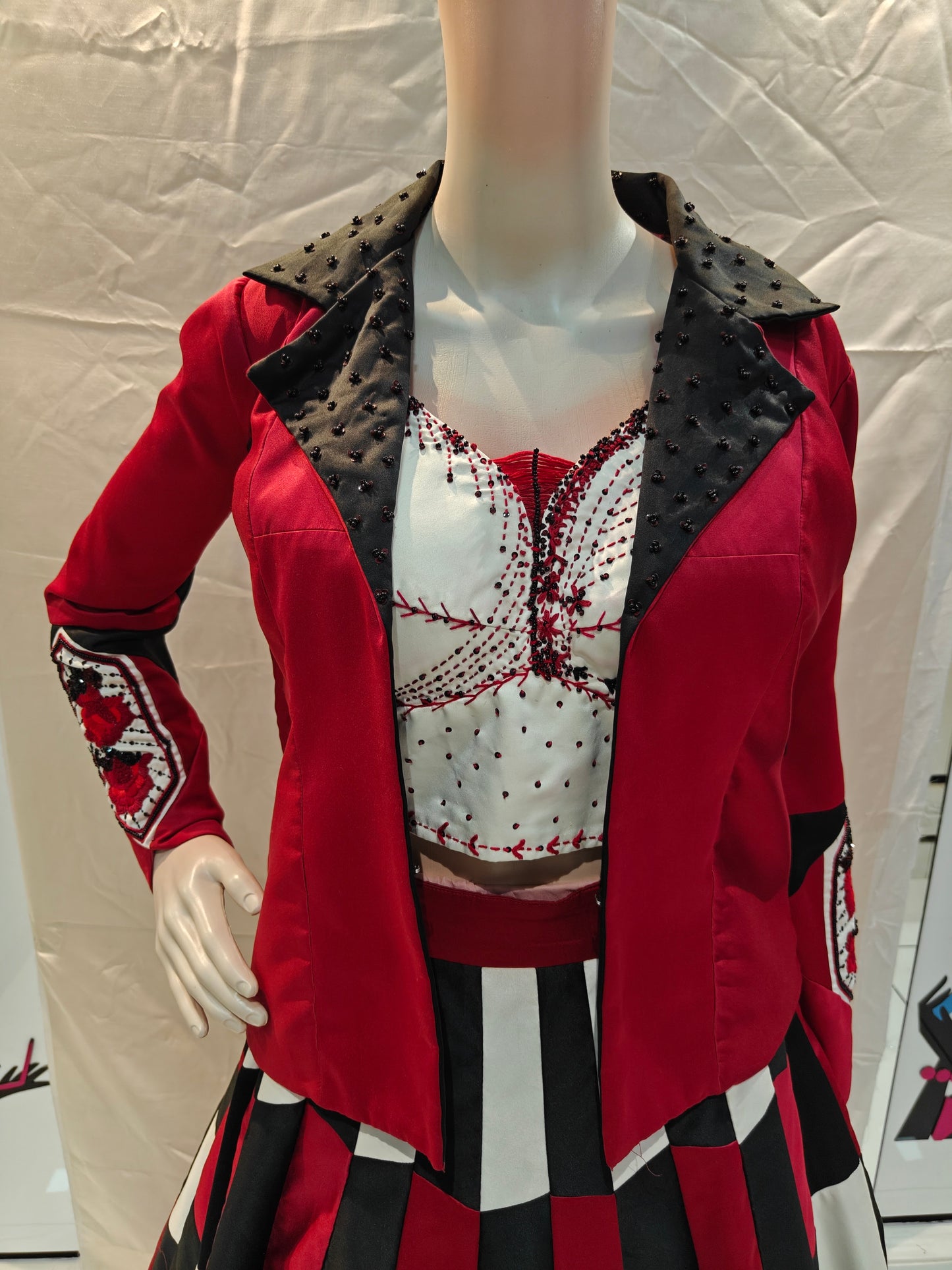 Scarlet Rangili Designer Lehenga Set