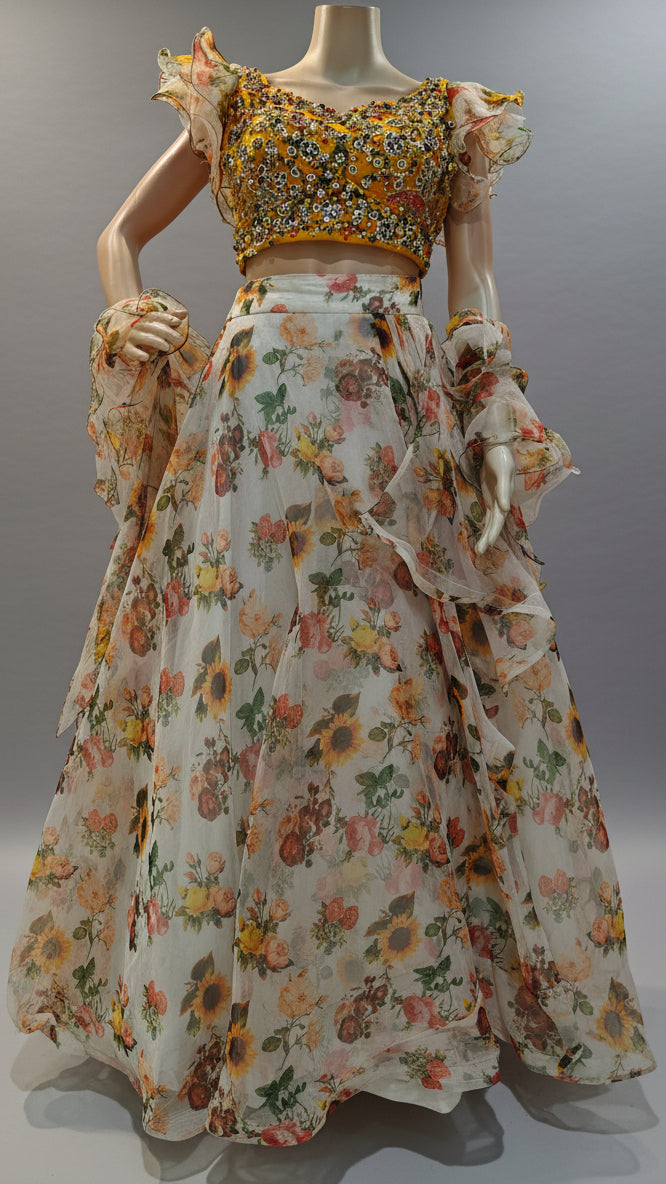 Basant Bahaar Bloom Lehenga