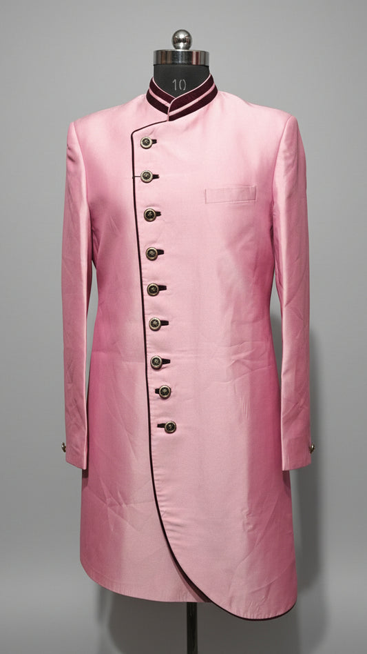 Peach Raja Designer Indo-Western