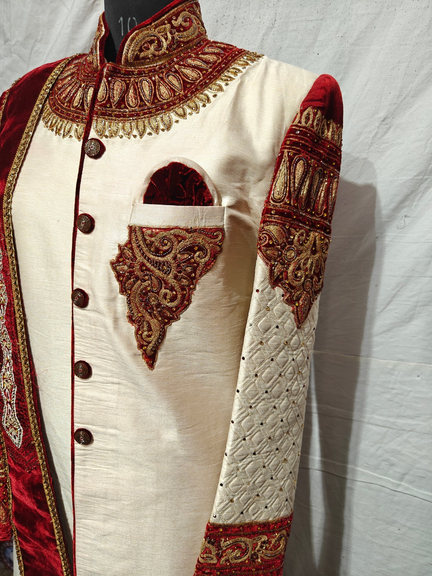 Sandstone Stud Designer Sherwani