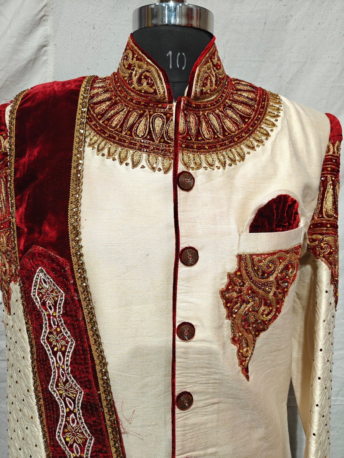 Sandstone Stud Designer Sherwani