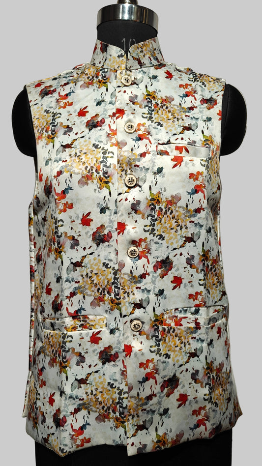 Floral Designer Vest