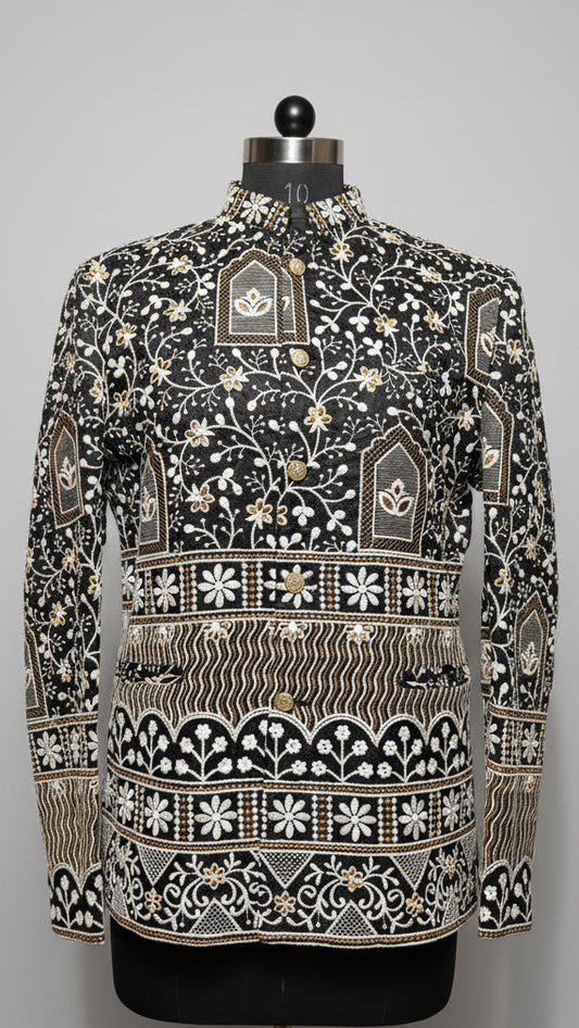 Black Crown Designer Jodhpuri