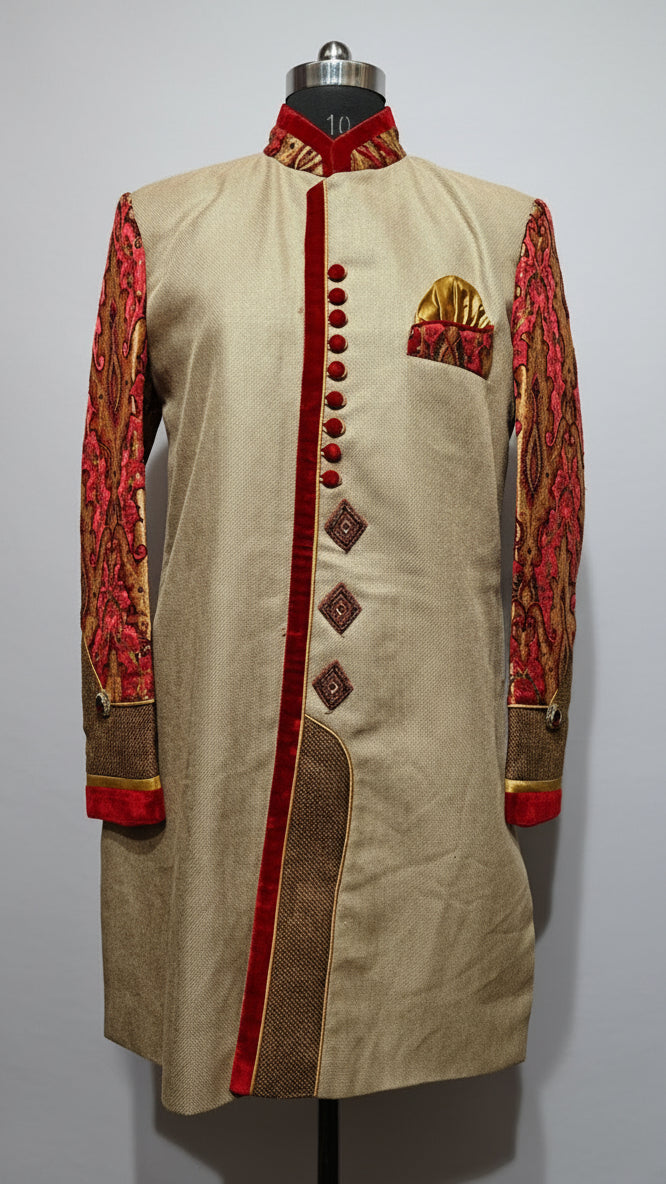 Walnut Carve Designer Indo-Western