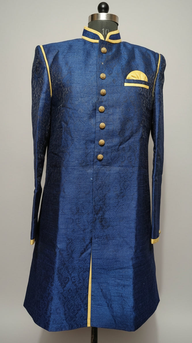 Navy Stone Designer Indo-Western