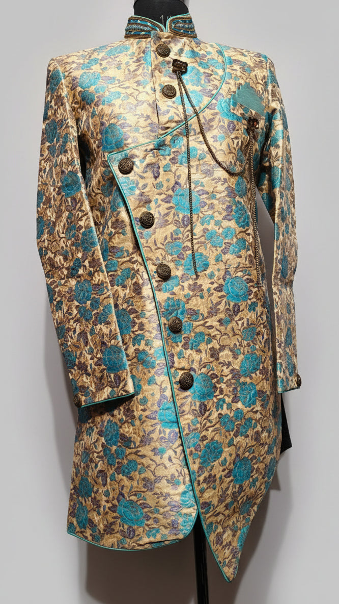 Frost Blue Designer Indo-Western