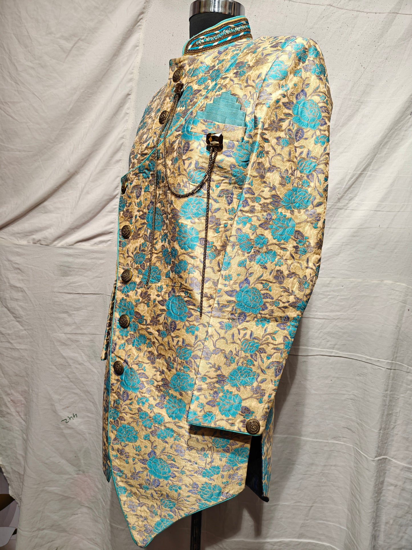 Frost Blue Designer Indo-Western