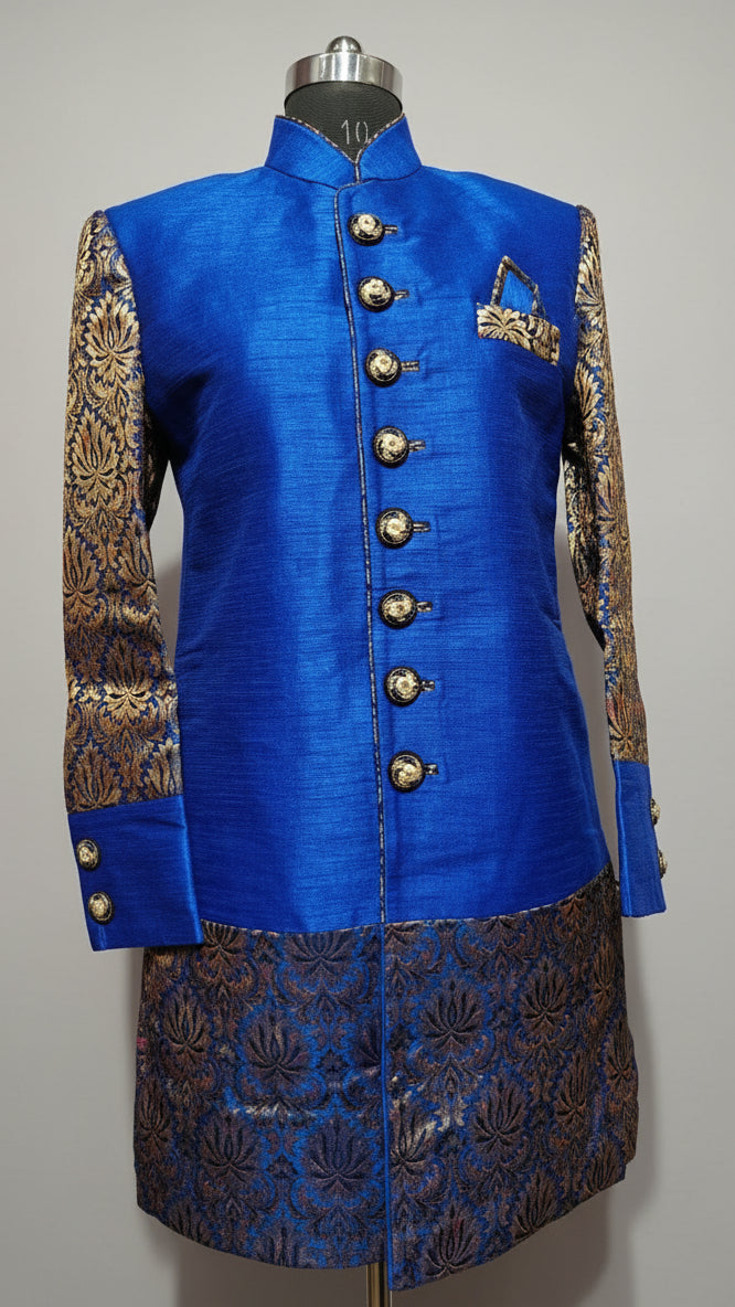 Azure Glow Designer Indo-Western
