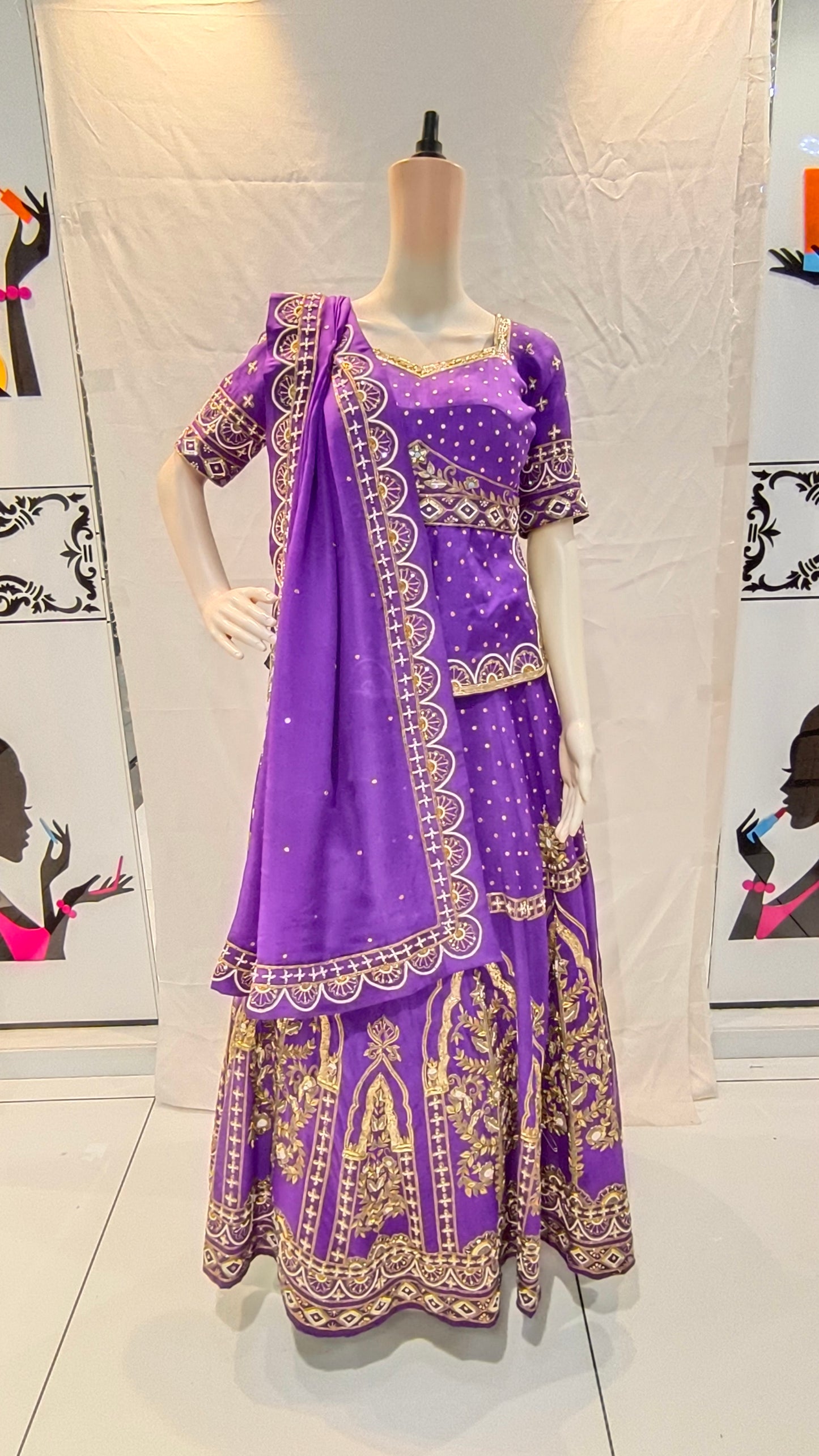 Baingani Mohini Designer Lehenga Set