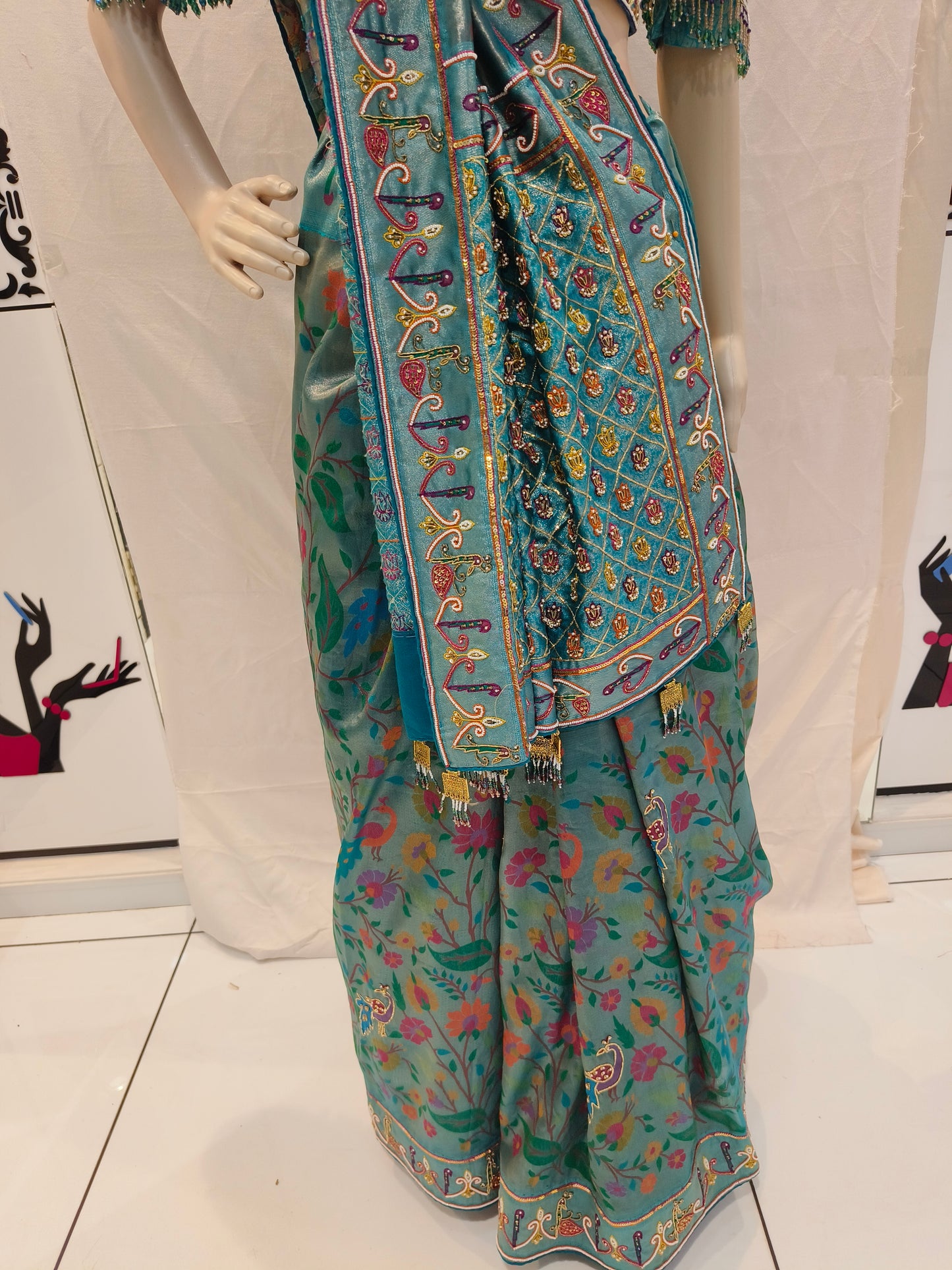 Azure Sadhana Designer Saree