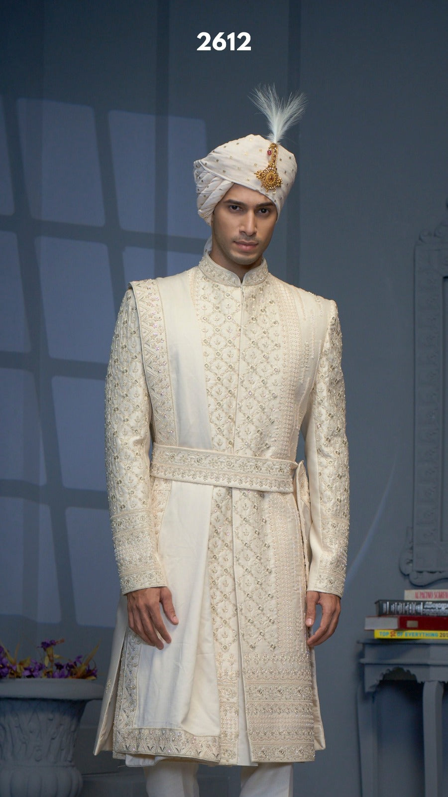 Sherwani with Waist band